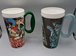 2 Whirley Walt Disney World Mickey Mouse Schnellfüllung Reisebecher Becher OHNE DECKEL - Bild 1 von 9