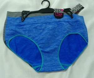 Bikini panties size 3XL Womens Electric Blue / Gray 2 Pack - Picture 1 of 7