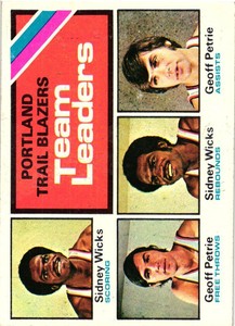 1975-76 Topps Basketball Set Break #131Trail Blazers NM - Free Shipping 
