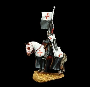 Soldado de hojalata Caballero Templario Coleccionable con Baucant 1200-1230 Cruzados - Imagen 1 de 8