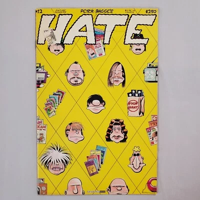 Hate #12 Spring 1993 Fantagraphics Books FN 6.0 Peter Bagge Mature B&W - Image 1 of 4