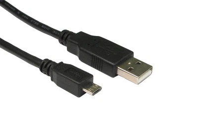 10Ft. USB 2.0 A Male to Micro-B 5pin Male Charging Cable (Lot of 5 Cables) - Image 1 of 3
