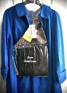 Dennis Basso Women's TrenchJacketWater Resistant Blue 3XPolyesterExtras NWT - Picture 1 of 7