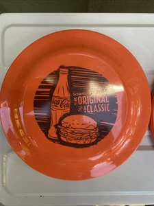 Coca Cola 9” Frisbee Schlotskys Advertisement Collectible Orange Coke Fast Food - Picture 1 of 2