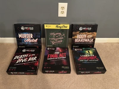Lot of 6 Hunt A Killer Murder Mystery Murder at the Motel Nancy Drew and more - Image 1 of 4