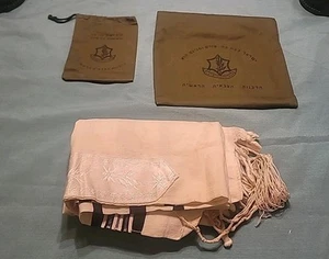 Bolsa de tefilín vintage de las FDI Israel y bolsa de talit rabinato del ejército con talit - Imagen 1 de 11