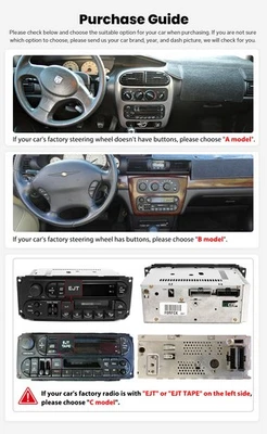 JOYING 7" 8" 8.9" HD Touchscreen Android13 GPS For Jeep/Chrysler/Dodge 1998-2007 - Image 1 of 4