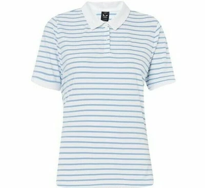 Polo Para Mujer Oakley Azul Rayado Golf Cs7 Talla XS - Imagen 1 de 4