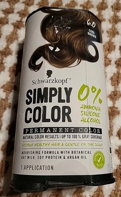 Schwarzkopf Simply Color - 6.0 Cool Brown ● 1 CAJA Foto 1 de 3