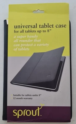 8 INCH UNIVERSAL TABLET SLING CASE BLACK  - Image 1 of 4