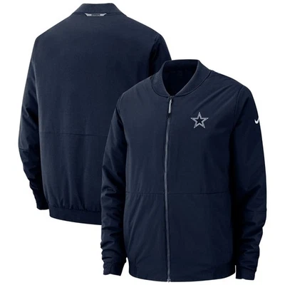 Nuevo DALLAS COWBOYS NFL FÚTBOL AMERICANO HOMBRES Grande Nike Escudo Lateral Chaqueta Bomber Nueva con Etiquetas Foto 1 de 4