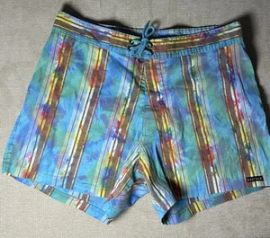 Sauvage Board Shorts Uomo 36 Tronchetti Righe Colorati Estate Spiaggia - Foto 1 di 10