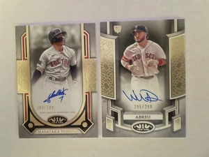 Lote de 2 tarjetas - 2024 Topps Tier One Masataka Yoshida Auto / Wilyer Abreu RC Auto SP - Imagen 1 de 2