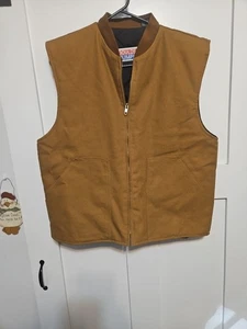Gilet da lavoro Goulds Pumps vintage tela isolato full zip taglia L 43" petto - Foto 1 di 11