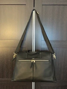 Bolso Bowler Knomo Audley de Cuero Negro (Precio de venta sugerido por el fabricante $229) - Imagen 1 de 4