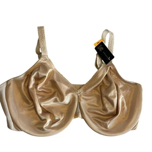 Wacoal Minimizer Bra 857109 Women’s 44DD Nude Satin Underwire Full Coverage NWT - Picture 1 of 5