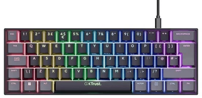 GXT 867 Acira Mini Mechanical Gaming Keyboard, Black - 24886 - Image 1 of 4