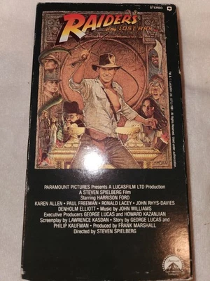 Indiana Jones and the Raiders of the Lost Ark (VHS 1988) - Image 1 of 4