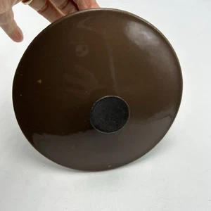 Cousances #16 Lid Brown Made in France Le Creuset Antique - Picture 1 of 4