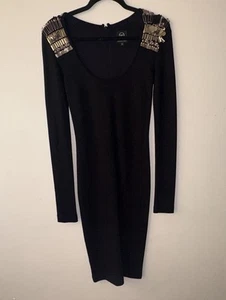Alexander McQueen Women's Pailette & Safety Pin Embellished Dress size 38 FLAW* - Picture 1 of 15