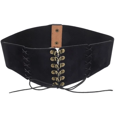  Ceinture ajustable en daim, ceinture extensible, décorative, élastique, taille - Photo 1/4