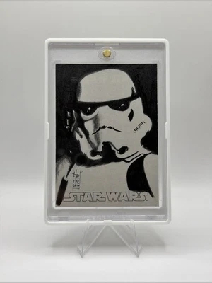 Эскизная карта Topps Star Wars Evolution 1:1 штурмовик от Франсуа Шартье - Изображение 1 из 4