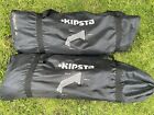 Two kipsta Metal goalposts 3mx1.5mx0.9m With Nets And Carry Bags