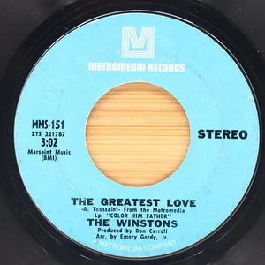 THE WINSTONS - THE GREATEST LOVE / BIRD OF A FEATHER - SOUL  45 METROMEDIA - Imagen 1 de 2