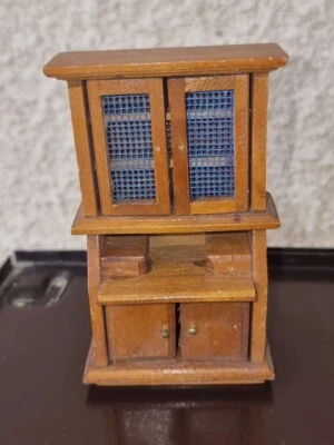 Meuble Pour Vitrine miniature Maison de poupée, Armoire Diorama 1:12 - Photo 1/4