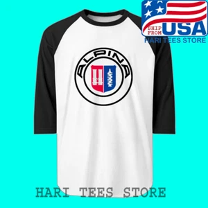 Alpina Racing Tuner Uomo Raglan Bianco Nero Taglia dalla S alla 2XL - Foto 1 di 1