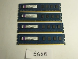 Kingston 4X4GB ACR512X64D3U13C9G PC3-10600 1333Mhz DDR3 DESKTOP MEMORY RAM 5500 - Picture 1 of 4