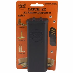 Estuche de municiones de plástico negro Marble Arms Catch 22 contiene cartuchos de 50,22 LR - Imagen 1 de 4