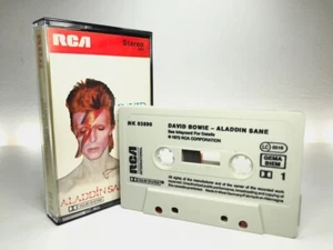 David Bowie ALADDIN SANE Vintage Cassette NK83890 **VG+/EX CONDITION** TESTED - Picture 1 of 8