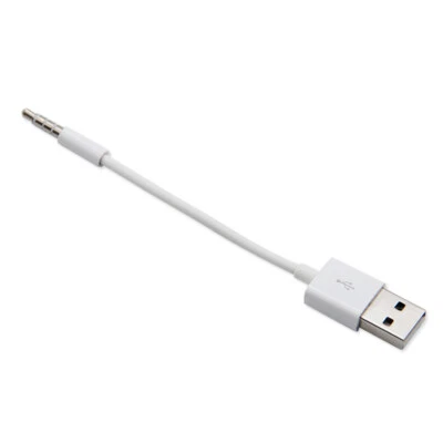 3.5mm Jack to USB2.0 Charger Adapter Charging Cable for iPod Shuffle 3rd 4 5 6 7 - Image 1 of 4