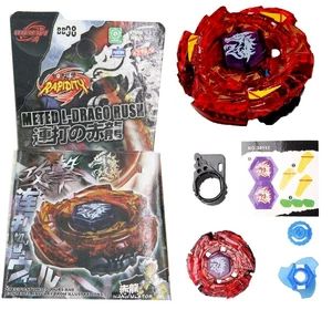 Beyblade Metal Fusion BB98 Ultimate Meteo L Drago Rush Red with/Stadium Launcher