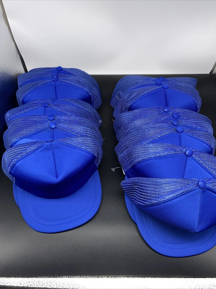Lote De Colección De 19 Sombreros De Camionero De Malla Blancos Snapback Juvenil?  Gorra años 80 azul Taiwán Foto 1 de 4