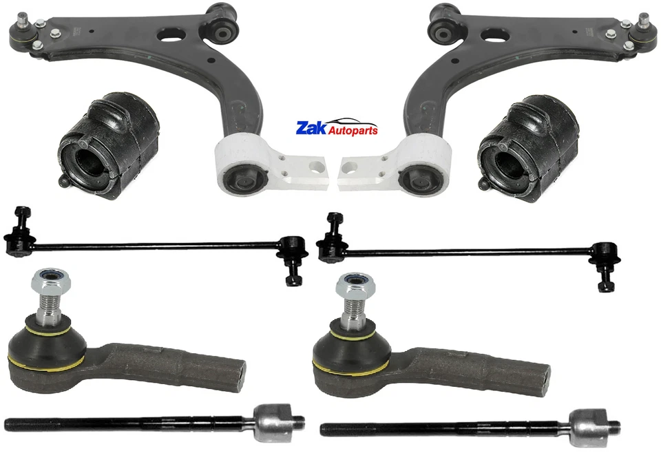 FOR FORD FIESTA MK6 FRONT WISHBONE ARMS LINKS OUTER & INNER TRACK RODS D BUSHES - Image 1 of 1