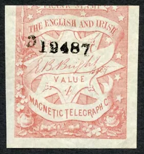 Telegrafo privato piedi nudi 4 FRANCHI FRANCOBOLLO 4/- RARO - Foto 1 di 1