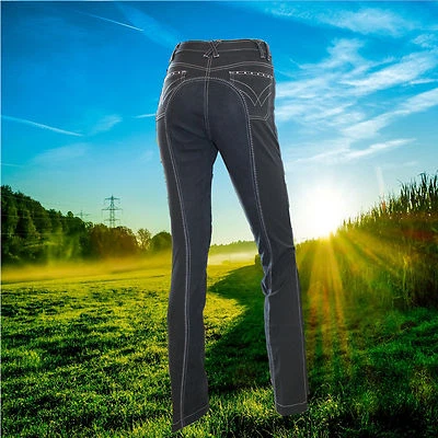 Easy Rider Jodhpur Reithose Zohra Diamond, euro-star, schwarz, mit Strass - Bild 1 von 2