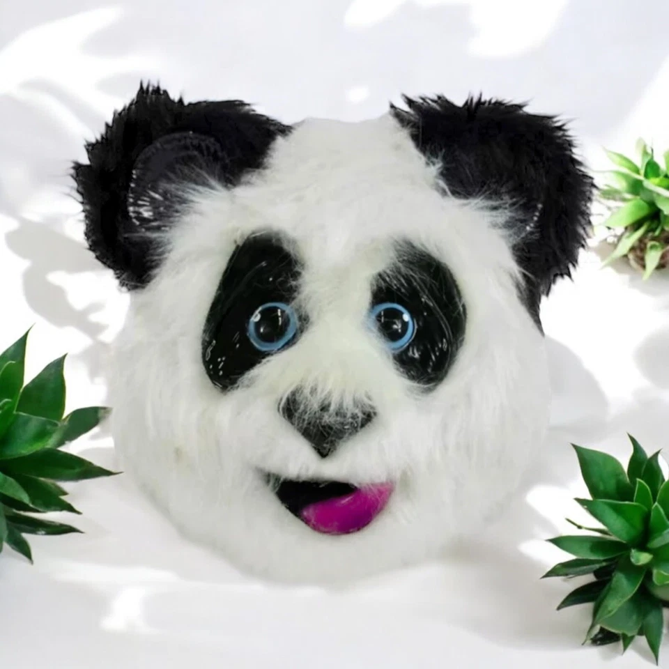 Furry Animal Costume Halloween Half Mask Panda Bear Halloween Adult - Image 1 of 1