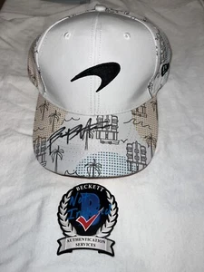 Bianca Bustamante Signed McLaren Racing 2024 Miami GP Hat Star Beckett #2 - Picture 1 of 2