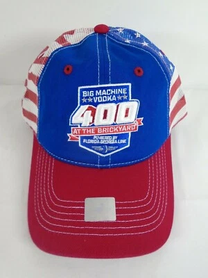 Big Machine Vodka 400 At The Brickyard Event Hat Snapback American Flag Cap 2020 Foto 1 de 4