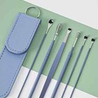 6PCS Ear Pick Cleaning Set Spiral Tool Spoon Wax Remover Cleaner Curette Kit UK