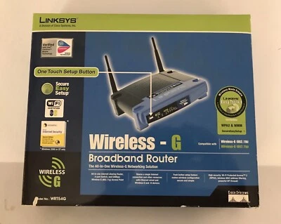 Cisco Linksys Wireless-G Broadband Router WRT54G - 802.11g - Image 1 of 4