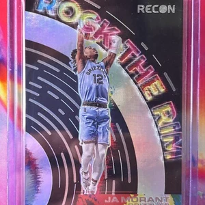 Ja Morant Insert Card  2021-22 Recon Rock The Rim #12  Memphis Grizzlies - Picture 1 of 7