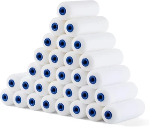 30 Pack Paint Roller Cover, 4 Inch High Density, Foam Roller, Synthetic Fibers - Picture 1 of 8