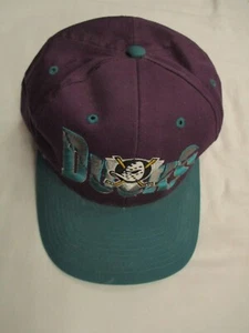 Anaheim Mighty Ducks NHL Vintage 90's GCC The Wave Snapback Cap Hat - Picture 1 of 7