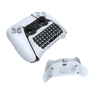 White Wireless Mini Keyboard for the Sony Playstation 5 DS5 controller - Picture 1 of 5