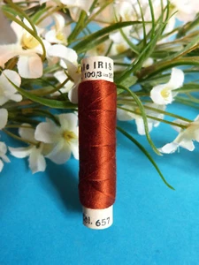 346B/ Lovely Vintage Silk Thread Spool ZWICKY "Brown Auburn" No. 657 - Picture 1 of 1