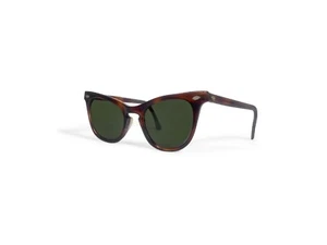 Vintage 1960s Art-Craft Tortoise Cat Eye Sunglasses Green Lens 44-20 - Picture 1 of 4